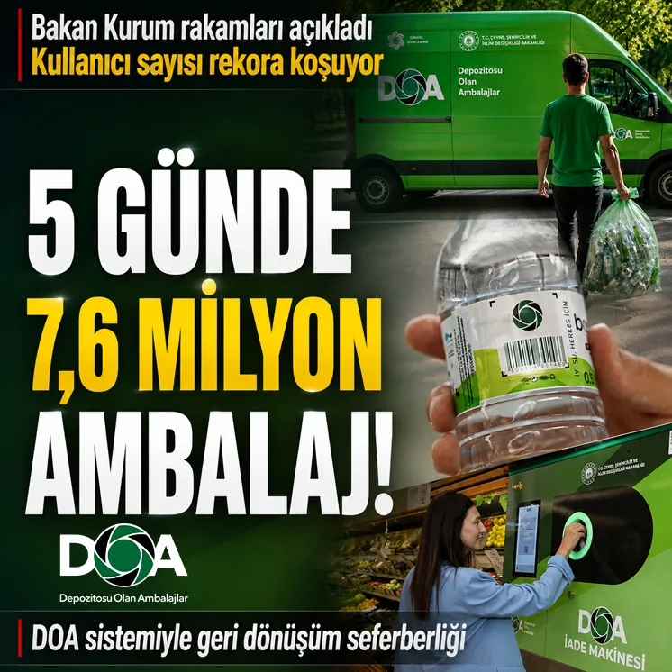 Çevre, Şehircilik ve İklim Değişikliği Bakanı Murat Kurum açıkladı