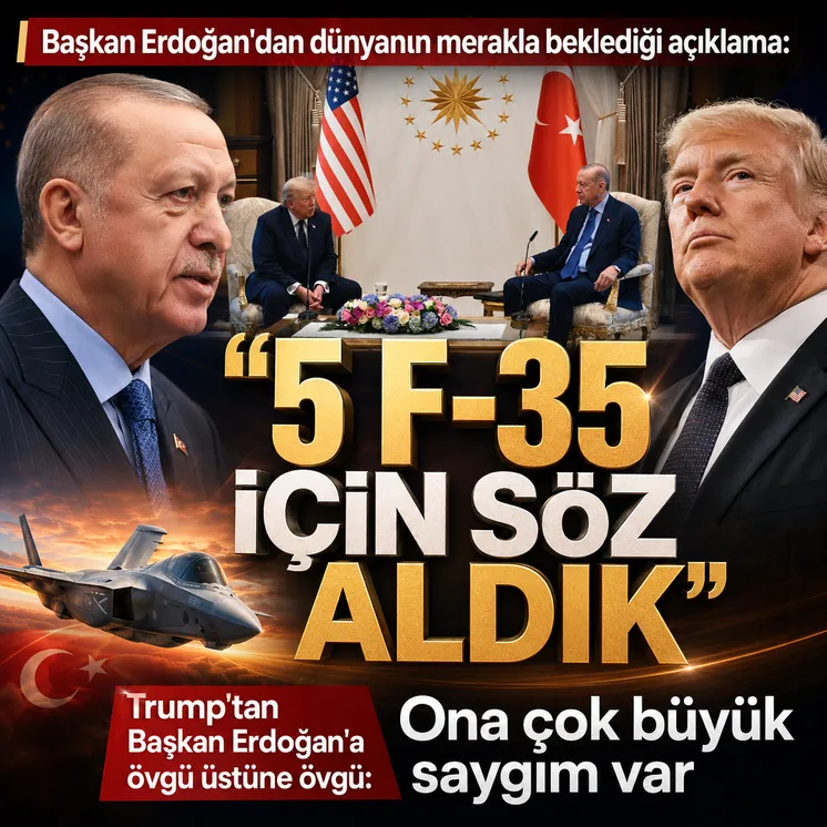Başkan Recep Tayyip Erdoğan ABD Başkanı Donald Trump'ı Cumhurbaşkanlığı Külliyesi'nde resmi törenle karşıladı