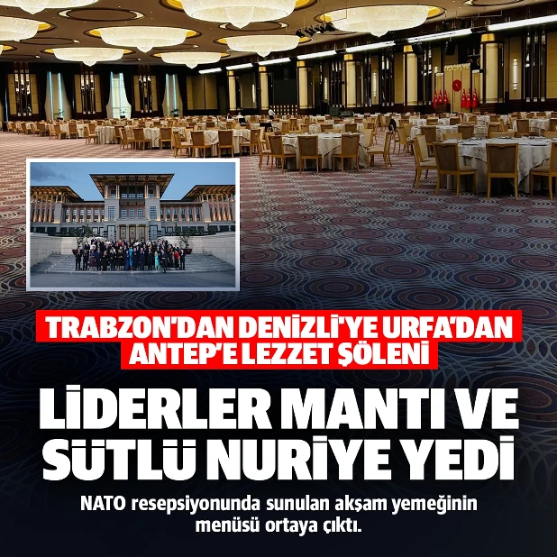 NATO liderlerine sunulan menü ortaya çıktı