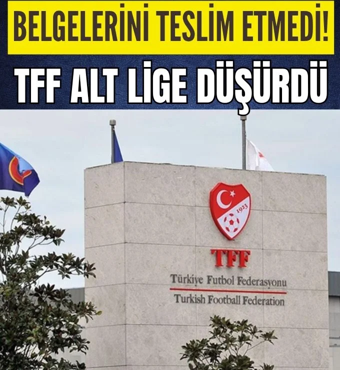 Altınordu TFF’ye belgeleri teslim etmedi! Alt lige düşürüldü