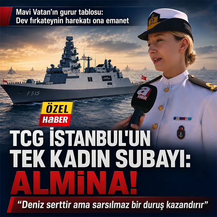 TCG İstanbul'un tek kadın subayı Almina Teğmen