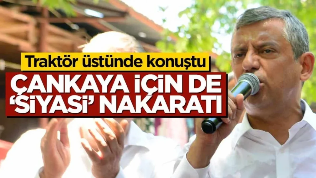 Özel Adana'da traktör üstünde konuştu