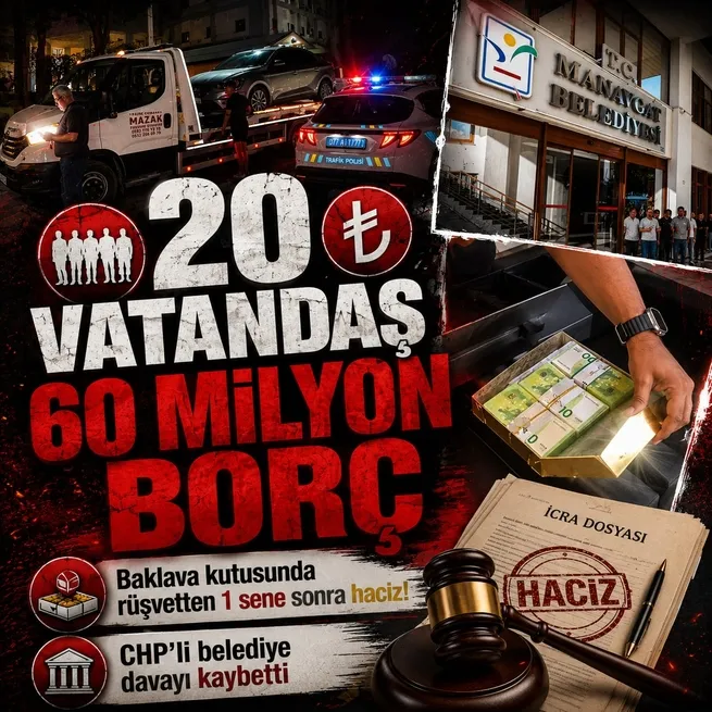 Borcunu ödemeyen CHP'li Manavgat Belediyesi'ne haciz