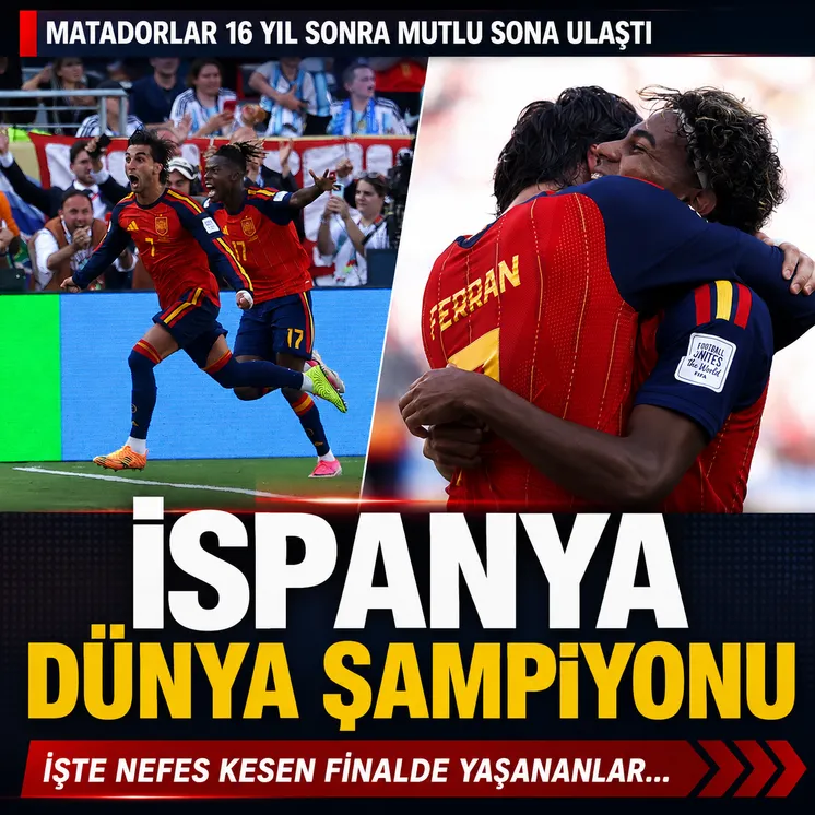 İspanya Arjantin'i mağlup ederek Dünya Kupası'nın sahibi oldu