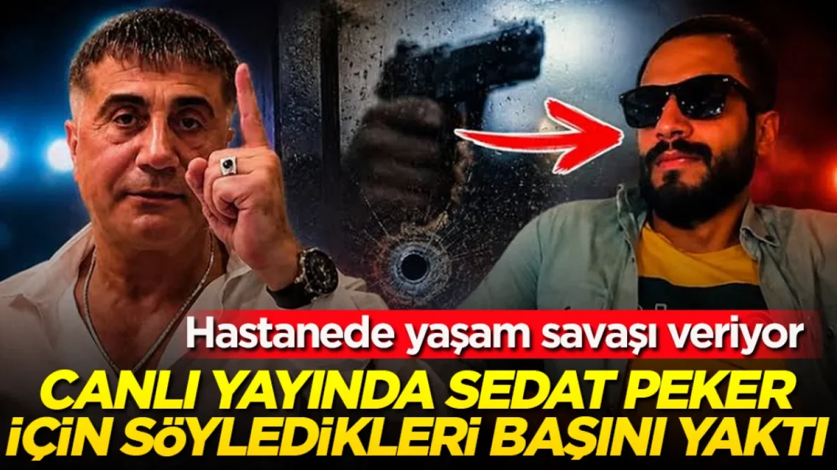 Sosyal medyada yaptığı canlı yayında firari suç örgütü lideri Sedat Peker hakkında ileri geri koşuşan