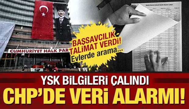 CHP'de veri alarmı