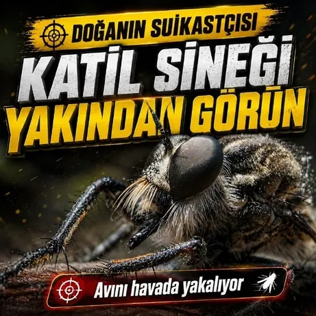 Çevrelerini keskin bir dikkatle sürekli tarayan katil sinek