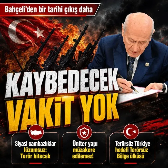 MHP Lideri Bahçeli'den tarihi mesaj