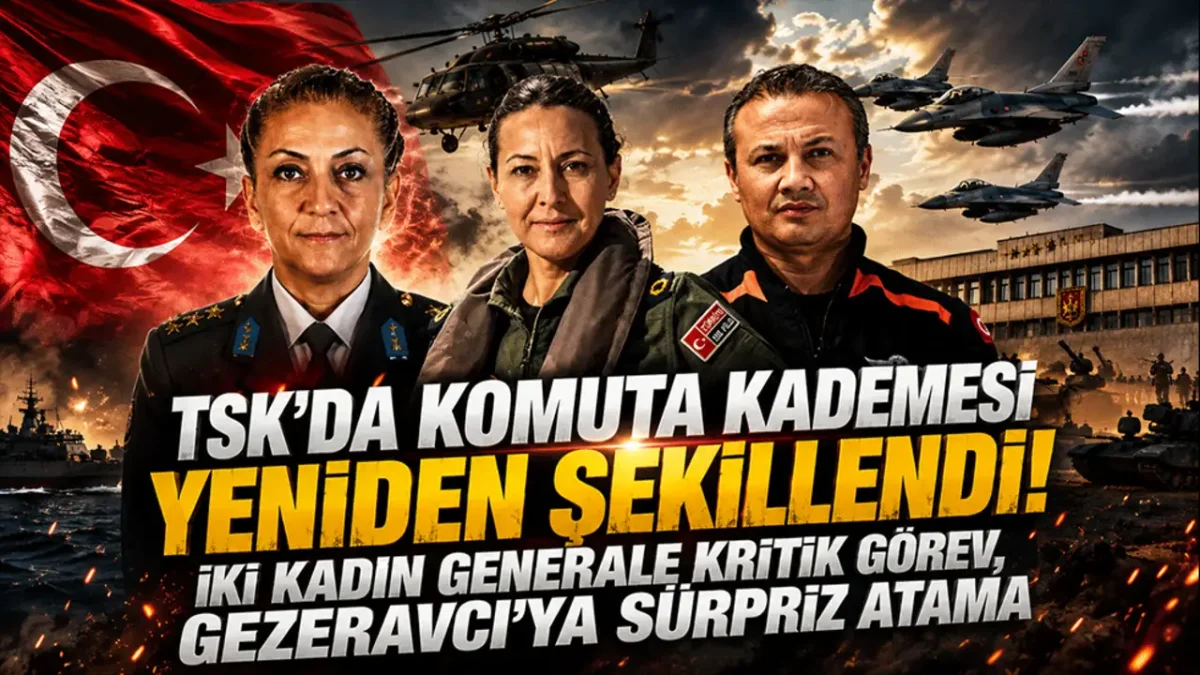 205 general ve amiralin yeni görev yerleri belli oldu